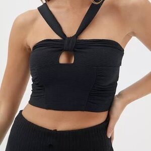 UO Black Crop Top